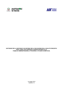 software per la gestione di un sistema per la rilevazione della