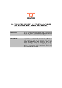 gli strumenti innovativi di marketing: database, crm