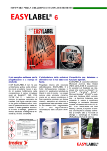 SOFTWARE PER LA CREAZIONE E STAMPA DI ETICHETTE