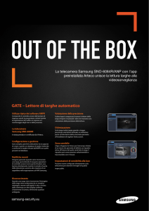 GATE – Lettore di targhe automatico