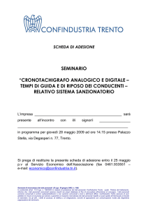 seminario “cronotachigrafo analogico e digitale – tempi di guida e di