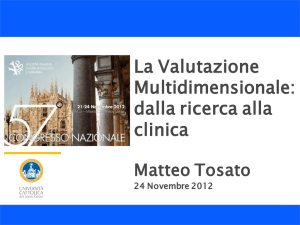 La VMD: dalla ricerca alla clinica