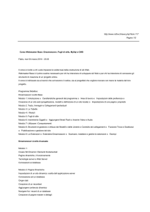Corso Webmaster Base- Dreamweaver, Fogli di stile