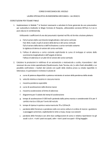 Testo delle esercitazioni per l`esame finale AA 2010/11