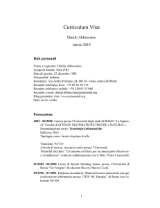 cv Danilo Abbasciano
