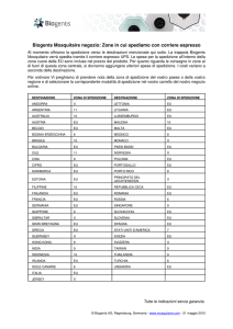 Biogents Mosquitaire negozio: Zone in cui spediamo con corriere