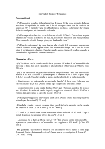 Breve raccolta di esercizi di ripasso