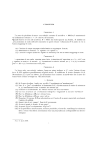 Esercizi e quesiti di meccanica