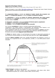 Appunti di Ecologia Urbana - - il blog di eldino