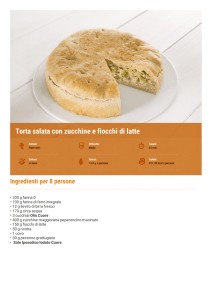 Torta salata con zucchine e fiocchi di latte | Olio Cuore