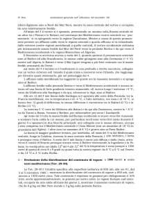Evoluzione della distribuzione del contenuto di vapore a1500 metri a