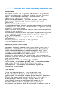 Navigazione Meteorologia ed oceanografia Natura dell`atmosfera