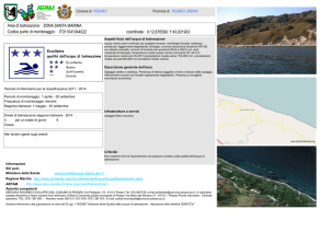 Area di balneazione: IT011041044022 ZONA SANTA MARINA