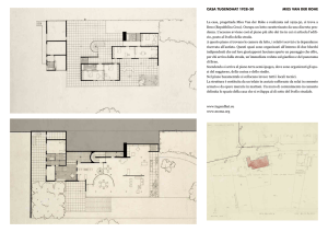 Il telaio in c.a. Mies van der Rohe, villa Tugendhat, 1928-30.