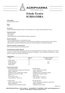 AGRIPHARMA Scheda Tecnica SCHISANDRA