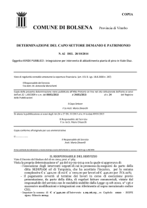 COPIA COMUNE DI BOLSENA Provincia di Viterbo