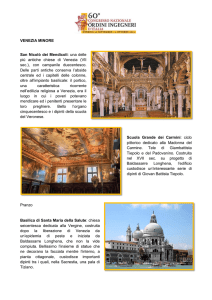 VENEZIA MINORE San Nicolò dei Mendicoli: una delle più antiche