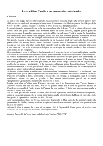Lettera di Don Camillo a una mamma che vuole