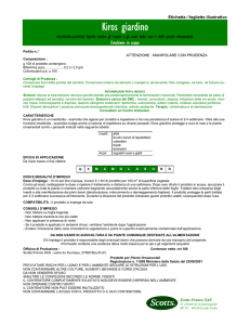 Etichetta 2 del 25/09/2001 - Prodotti fitosanitari