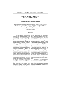 LE PRINCIPALI AVVERSITA` DEL NOCCIÒLO IN CAMPANIA