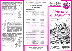 Itinerario di Marliana - montagna pistoiese trekking