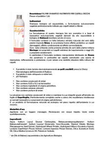Descrizione:TALYBE SHAMPOO NUTRIENTE PER CAPELLI