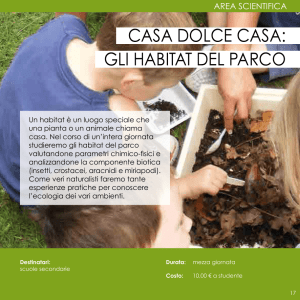 CASA DOLCE CASA: gLI hABItAt DEL PARCO
