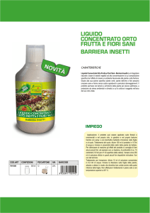 LIQUIDO CONCENTRATO ORTO FRUTTA E FIORI SANI