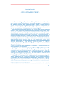 Antropoetica e complessità