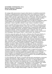 Bioetica, Biodiritto e Biopolitica in una società plurale