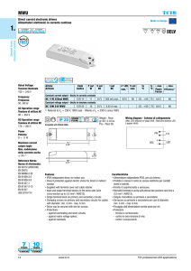 MWU SELV - TCI professional led applications