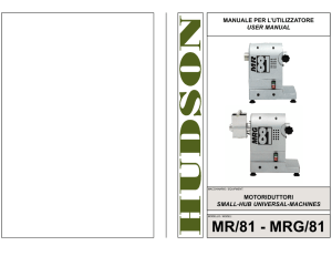 manuale per l`utilizzatore user manual motoriduttori small
