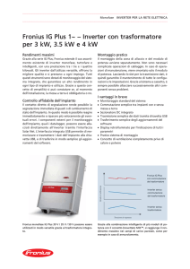 Fronius IG Plus 1~ – Inverter con trasformatore per 3 kW, 3.5