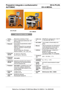 Prezzatrici integrate a confezionatrici GV-A PLUS, AUTOMAC GV