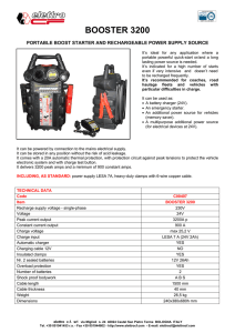 AVVIATORE PER AUTO –START BOOSTER FOR CARS