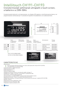 Scheda tecnica Intellitouch CH193B