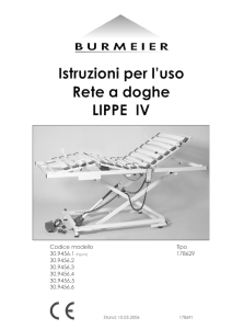 Istruzioni per l`uso Rete a doghe LIPPE IV