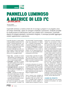 pannello luminoso a matrice di led i2c pannello luminoso