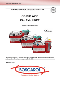 Manuale d`uso OB 1000 AVIO