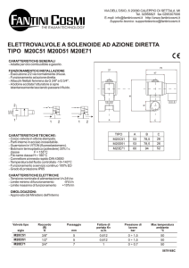 ELETTROVALVOLE A SOLENOIDE AD AZIONE DIRETTA TIPO