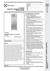 ecostore Frigorifero Digitale 1 porta, 670lt (
