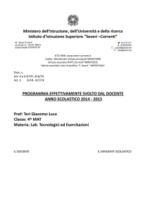 Ministero dell`Istruzione, dell`Università e della ricerca Istituto d