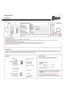 MicroRex D11 Interruttore orario