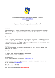 Ingegnere Elettrico Ingegnerre di Automazione