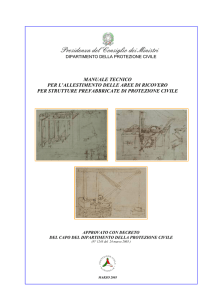 Manuale Tecnico per l`allestimento delle aree di
