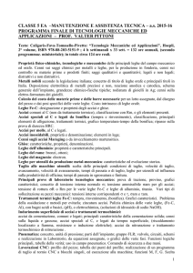 PROGRAMMA FINALE 5EA _ TECNOLOGIE MECCANICHE ED