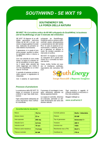 Scheda tecnica SE WXT 19 - Turbine eoliche rigenerate