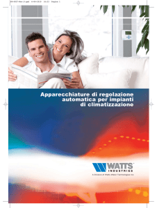 Apparecchiature di regolazione automatica per
