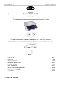Manuale d`utilizzo ACS
