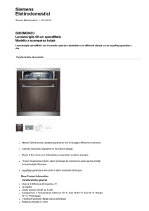 Prodotti - Lavastoviglie... - Incasso - SN65M004EU